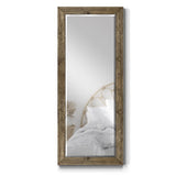 Wexford Home Barnwood Wood Full Length Mirror - Distressed Tonal Walnut (AR2-L05S) WEXFORD HOME