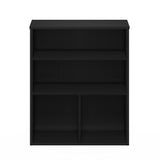 Furinno Pasir 3 Tier Display Bookcase, Black Oak Furinno