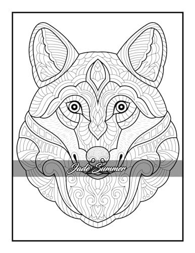 100 Animals: An Adult Coloring Book with Lions, Elephants, Owls, Horses, Dogs, Cats, and Many More! FILLBOSS