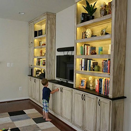 Cefrank Under Cabinet Lighting Bookshelf Light Bar - UL-Listed - Low Profile - Energy Saving - Cool to Touch - Soft Warm White Cefrank