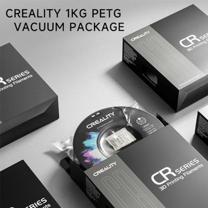 CREALITY PETG Filament 1.75mm 3D Printer Filament, 1kg (2.2lb) Neatly Wound Spool, Dimensional Accuracy ±0.03mm, 2024 Latest Batch, Fit for Ender, Bambu Lab, Anycubic,ELEGOO FDM Printers, Bla - WoodArtSupply