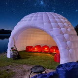 White Inflatable Igloo Dome Tent Portable Lightweight Blow-Up Gazebo Outdoor Air Cloud Tent Event Shelter for Garden Parties, Wedding Decor, Backyard Gatherings & Commercial Rental Generic