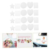 CHILDWEET 40 Pcs Home White Felt Sublimation Car Air Freshener Air Freshener Felt Sublimation Aromatherapy Blanks CHILDWEET