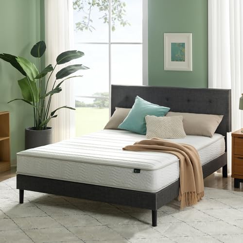 ZINUS 8 Inch Foam and Spring Hybrid Mattress [New Version], Queen, Fiberglass Free, Medium Firmness, Durable Support, Certified Safe Foams & Fabric, Mattress in A Box Zinus