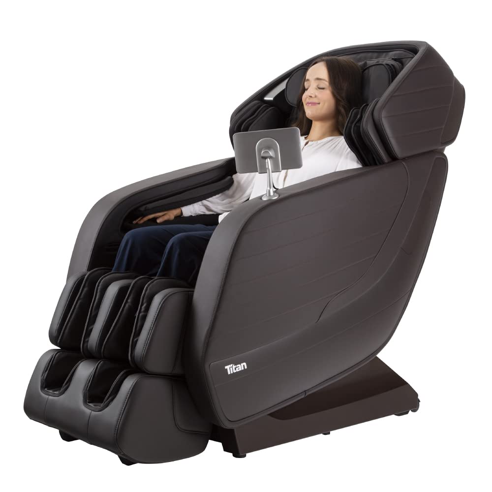 Titan Jupiter LE Premium 3D Massage Chair with 80 Air Cells and L-Track Massage. Advanced 3D Roller Massage with Intelligent Voice Recognition (Taupe) Titan