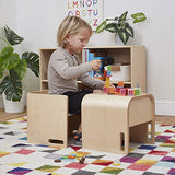 ECR4Kids Bentwood Multipurpose Cube Chair, Kids Furniture, Natural ECR4Kids