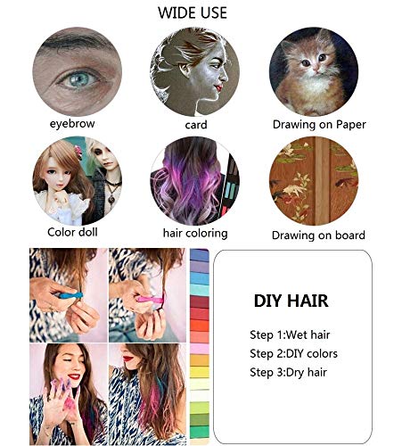 Non Toxic Artist Pastels,Square Soft Pastels Set,Chalks 12/24/36/48 Colors Soft Dry Pastel Artist Chalk Pastel Sticks for Office School Art Drawing Painting Supplies Professional Art Pastel (12Pcs) MARJAQE