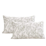 Arianaut Cotton Printed Comforter Set – Soft & Breathable Bedding Quilt Set with Microfiber Fill – Includes 1 Comforter & 2 Pillowcases – Lightweight & All-Season (White Printed, Queen) Arianaut