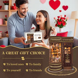 Book Nook Kit for Adults, Booknook DIY Miniature House Kit, 3D Wooden Puzzles for Adults, Wood Gifts for Book Lovers Women Friends - Magic Wand Shop