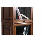 Crafters and Weavers Arts and Crafts Wood Barrister Bookcase in Solid Walnut Crafters and Weavers