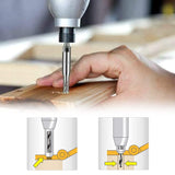 Eyech 4Pcs HSS Door Window Cabinet Self Centering Hinge Drill Bits Set Center Hinge Drill Bit Mill Tool for Opening Hole-5/64 Inch 7/64 Inch 9/64 Inch 11/64 Inch Eyech