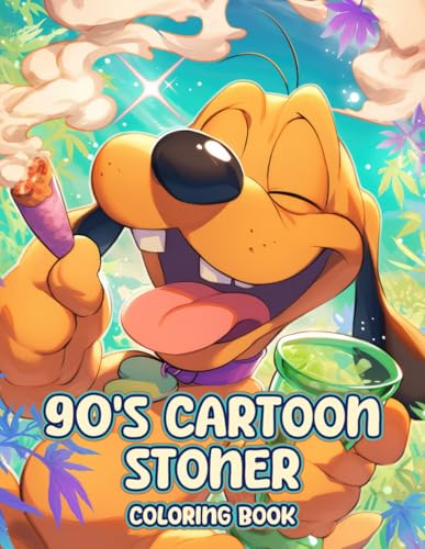 90s Cartoon Stoner Coloring Book: 90s Cartoon Stoner Coloring Book: 50 Vibrant & Psychedelic Pages for Relaxation and Stress Relief, Perfect Gift for ... Enthusiasts to Unwind with Unique Designs.