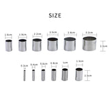 Fireboomoon 12 PCS Hole Hollow Punch Cutter Set with Storage Case,Stainless Steel Round Circle Ring Clay Cutters Ceramics Dotting Baking Indentation Mold Tools for Polymer Clay Pottery Handmade Craft FIREBOOMOON