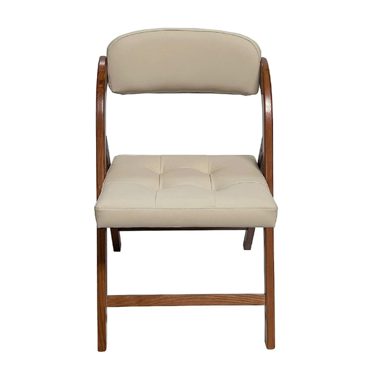 FeliChair Wood Folding Chair with Upholster Seat and Back, Luxury, Comfortable, and Durable Foldable Chairs for Indoor or Outdoor, Set of 2 (Fruitwood) FeliChair