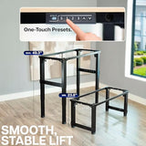 VIVO Premium Electric 4-Leg Dual Motor Standing Desk Frame for Table Tops up to 107 x 53 inches and 330 lbs, Memory Controller Height Adjustment, Frame Only, Black, DESK-E-P4B VIVO