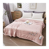 Quilt Super Soft Warm and Comfortable Quilt Summer Cotton Single Weight Bed Quilt Fiber Summer Duvet Thin Quilt Air-Conditioning Quilt Summer Cool Quilt (Color : Gray Blue Size : 150200) (Gray Powd WoodArtSupply
