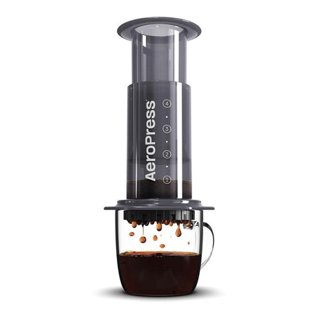AeroPress Original Coffee and Espresso-style Maker, Barista Level Portable Coffee Maker with Chamber, Plunger, & Filters, Quick Coffee and Espresso Maker AeroPress