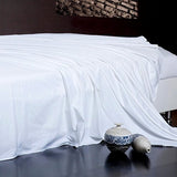 Queen Size Flat Sheet Single - 300 Thread Count 100% Egyptian Cotton Quality - Hotel Collection Luxury Flat Sheet Sold Separately - White Meicotton Bedding