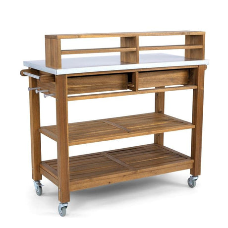 Afuera Living Traditional Wood Potting Bench in Brown Finish Afuera Living