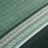 Menghomeus Quilt Queen Size, Green Patchwork Striped Quilt Set 3 Pieces, Soft Lightweight Bedspread Coverlet Bedding Set for All Season 96"x90" Menghomeus