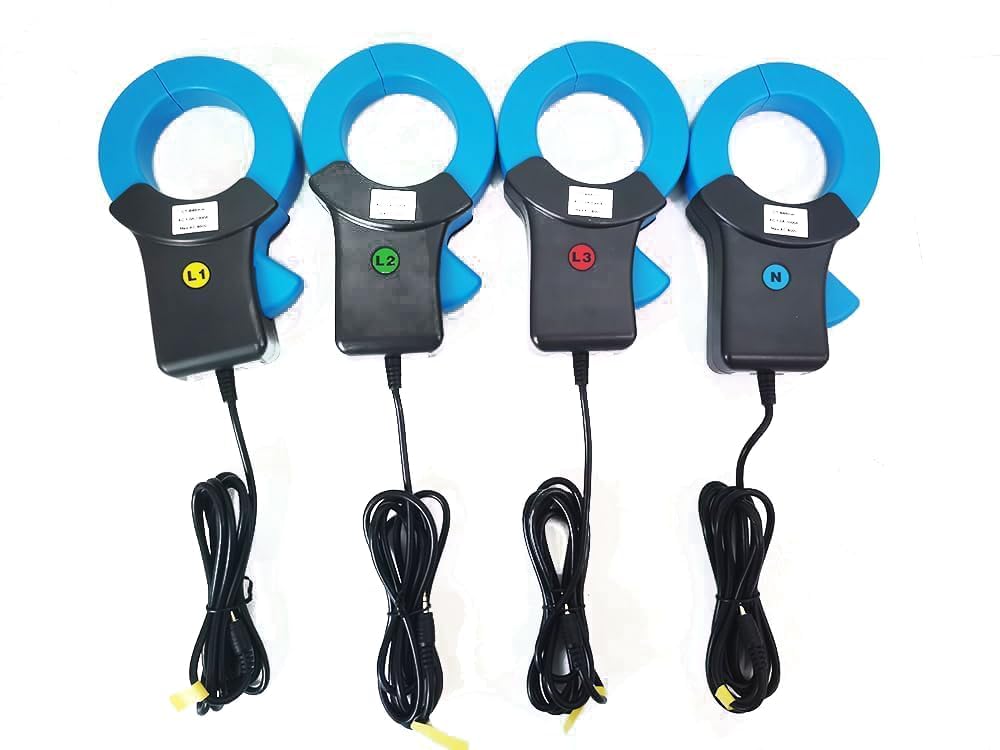 ETCR5000 Power Quality Analyzer 3 Phase Multi-Functional Power Quality Logger with ETCR068B Ф68mm Current Clamp Sensor Range 1.0A~1000A ETCR