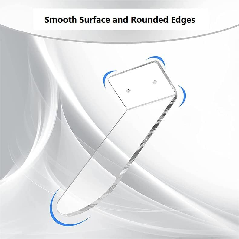 Alitamei Acrylic Floating Shoe Rack (Set of 6) Wall Mount Display Shoe Rack Transparent Storage Rack for Home Use Sneaker Display Rack with Screws and Anchors Alitamei