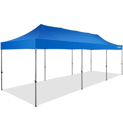 COBIZI 10x30 Pop Up Canopy without Sidewall,Heavy Duty Canopy UPF 50+ All Season Wind Waterproof Commercial Outdoor Wedding Party Tents for Parties Canopy Gazebo with Roller Bag(10 x 30 ft Bl - WoodArtSupply