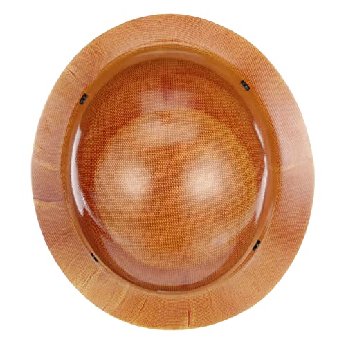 MSA 475407 Skullgard Full-Brim Hard Hat with Fas-Trac III Ratchet Suspension | Non-slotted Hat, Made of Phenolic Resin, Radiant Heat Loads up to 350F - Standard Size in Natural Tan - WoodArtSupply