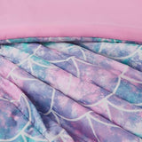 Wink Deer Twin Comforter Set for Girls-3 Pieces Mermaid Glow in the Dark Twin Bedding Sets for Kids,1 Comforter,1 Sham and 1 Decor Pillow Wink Deer
