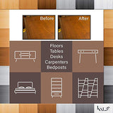 Katzco Furniture Repair Kit Wood Markers - 17 Pcs Set with Sharpener - Furniture Touch Up Markers for Floors, Bedposts, and Molding - Furniture Katzco