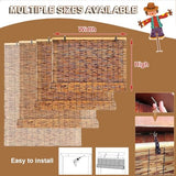 Bamboo Window Blinds 25" 26" 27" 28" 31" 32" 33" 34" 35" 36" 40" 41" 42" 43" 44" 45" 46" 47" 49" 50" 56" 57" 72" Wide, Natural Bamboo Roll Up Curtain Woven Custom Shades Cordless (Size : 40" W x 48" WoodArtSupply