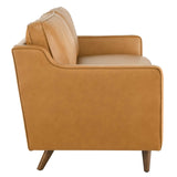 Modway Impart Upholstered Genuine Leather Sofa in Tan Modway