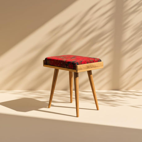 Ultimate Premium Products Walnut Ottoman Stool for Living Room | Versatile as a Piano Bench | Ideal Bedroom Bench | Functional Footstool Bench | Oriental Ultimate Premium Products