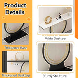 Console Table, Black Rectangle Sofa Tables with Sintered Stone Tabletop, Modern Long Entryway Table with Metal Frame for Living Room, Hallway CHUJUA