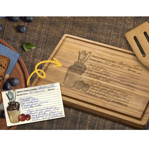 Personalized Handwritten Recipe Cutting Board, Recipe Engraved, Mothers Day Gift, Grandmas Handwriting, Gift For Mom, Grandma, Nana - WoodArtSupply