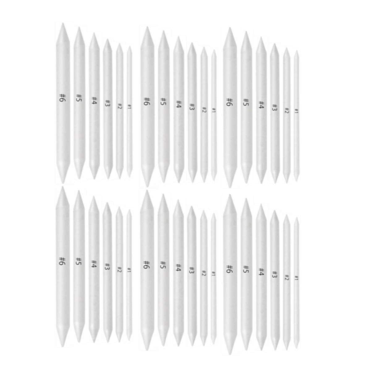36 Pieces Artist paper Blending Stump and Tortillion Art Blenders 6 sizes for Student Sketch Drawing Bykswil