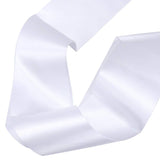DJDZ 4 Pack White Blank (Plain) Satin Sash Party Accessory for Party,Wedding Decorations and DIY - Design Your Own Sash (White) DJDZ