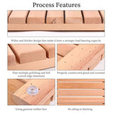 bingaai Cedar Wood Shower Mat, Cedar Wooden Bath Mats, Wood Bath Mat 23.6 x 15.7 in, Shower Stall Mat Non-Slip for Bathroom Bathtub Spa Sauna Garden bingaai