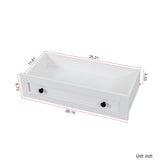 Hosnnile Buffet Cabinet with Storage – 54" Modern Coffee Bar Kitchen Storage Cabinet with Drawer, White Sideboard with Doors and Adjustable Shelf for Kitchen, Dining Room, Living Room Hosnnile