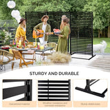 VINGLI Privacy Screen，72" x 49" Outdoor Privacy Screen Freestanding，Room/Garden Divider for Pool Shade, Porch, Patio, Balcony and Indoor VINGLI