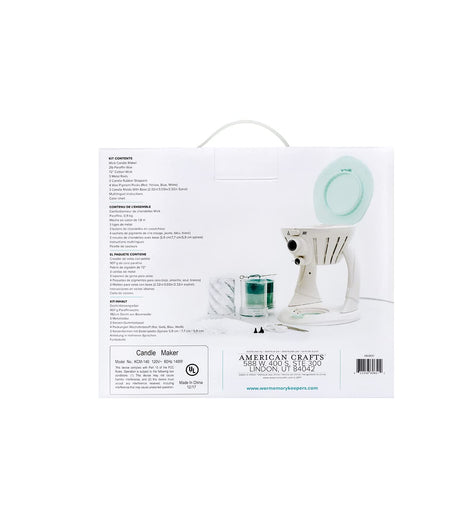 We R Memory Keepers, Wick Candle Making Kit, Includes 3 pounds of Paraffin Wax, 72 inches of Cotton Wick, 3 Rubber Stoppers, Pigment, Molds, Mixing Chart, Compatible with Beeswax, Soy and More We R Memory Keepers