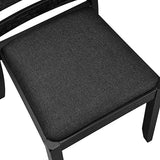 East West Furniture LGX19-BLK-24 -9 Piece Dining Set Includes a Rectangular Kitchen Table with Black Tabletop and 8 Stackable Polyester Fabric Chairs, Black East West Furniture