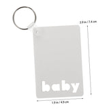 Didiseaon 18 Pcs Dye Sublimation Keychain Sublimation Coating Picture Keychains Sublimation Blanks Sublimation Pens Rectangle Sublimation Keychain Blanks Blank Board Spray Baby Didiseaon