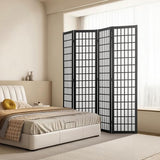 VEVOR Room Divider, 4 Panel Japanese Room Divider, Wood Folding Privacy Screen Indoor, Japanese Partition Dividers Portable Decoration Screens, for Room Separation Home Office Restaurant & Bedroom VEVOR