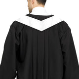 Plain Graduation Stole, Graduation Stole Class of 2025, White Graduation Sash, Classic End With Trim Unisex Adult 70" Graduation Stole for Academic Commencements Slergut