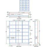 Pemberly Row 84" Tall Triple Wide Cherry Wood Bookcase with 18 Shelves Pemberly Row