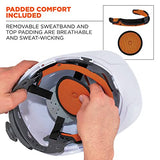 Ergodyne - 60144 Vented Hard Hat Cap Style, Ratchet Suspension, Class C, Skullerz 8972,White Ergodyne