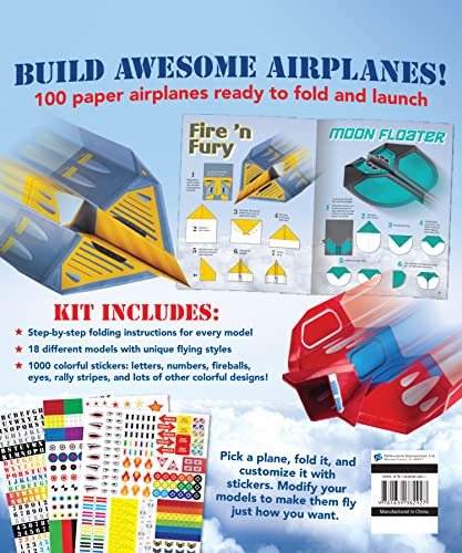 Top Gun Paper Airplane Kit: Build Reconnaissance, Cargo, Bomber, Stealth, and Dogfighting Aircraft! WoodArtSupply