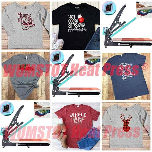 Heat Press Machine for T-Shirts: 2025 Upgraded 16x24 Auto Open Heat Press Slide-Out,Heated Surface with Teflon Non-Stick Coating,110V, 2000W, for DTF on Tshirts, Bags, Cushion(Not for Sublimation) WUMSTOT