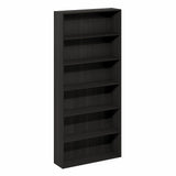 Furinno Basic Book Shelf, 6-Tier Bookcase with Open Shelf, Bookshelf, Cube Storage Organizer, 7 x 24 x 53, for Living Room, Bedroom, Home Office, Espresso Furinno